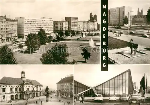 AK / Ansichtskarte Magdeburg Wilhelm Pieck Allee Karl Marx Strasse Rathaus Kat. Magdeburg