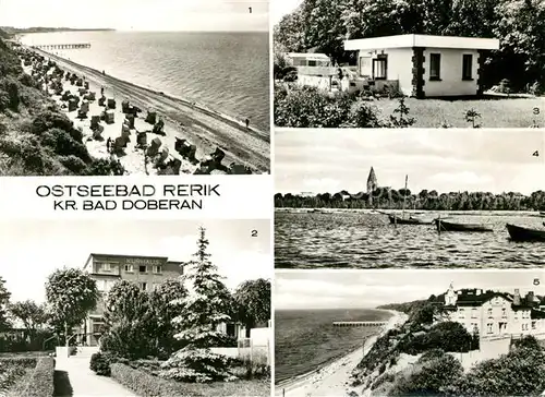 AK / Ansichtskarte Rerik Ostseebad Strand Kurhaus Wochenendhaeuser Haff Steilkueste Kat. Ostseebad Rerik