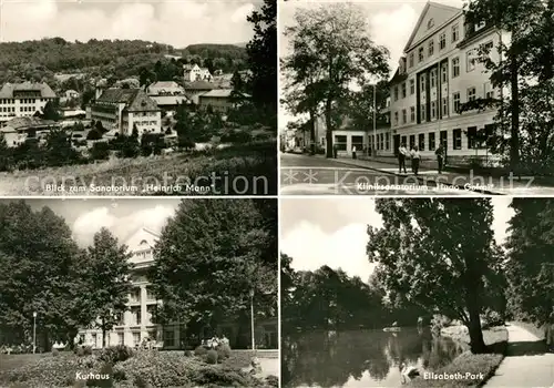 AK / Ansichtskarte Bad Liebenstein Sanatorien Heinrich Mann Hugo Gefroi Kurhaus Elisabeth Park Kat. Bad Liebenstein