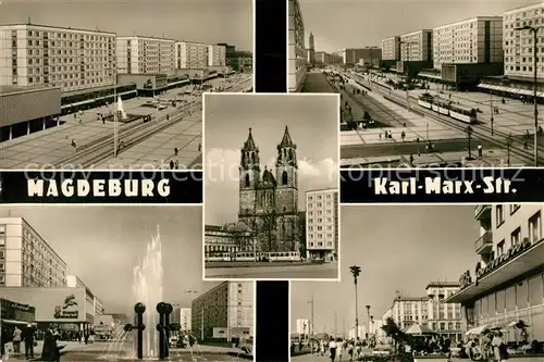 AK / Ansichtskarte Magdeburg Karl Marx Strasse Dom  Kat. Magdeburg