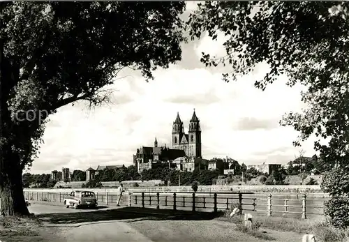 AK / Ansichtskarte Magdeburg Blick zum Dom Kat. Magdeburg