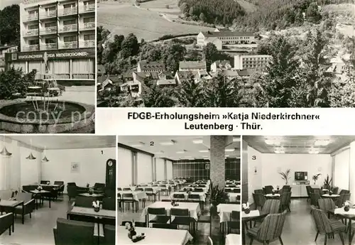 AK / Ansichtskarte Leutenberg Thueringen FDGB Erholungsheim Katja Niederkirchner Kat. Leutenberg