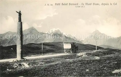 AK / Ansichtskarte Mont Blanc Petit Saint Bernard Monument Kat. Chamonix Mont Blanc