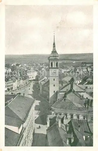 AK / Ansichtskarte Wischau Tschechien Stadtbild mit Kirche Kat. Vyskov