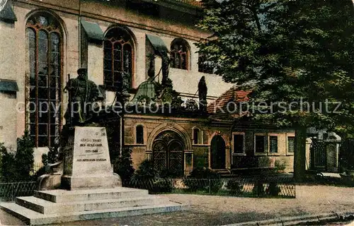 AK / Ansichtskarte Celle Niedersachsen Denkmal Ernst der Bekenner an der Stadtkirche Kat. Celle