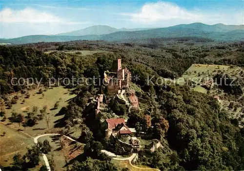 AK / Ansichtskarte Roetteln Roettelweiler Burgruine Roetteln Fliegeraufnahme Kat. Loerrach