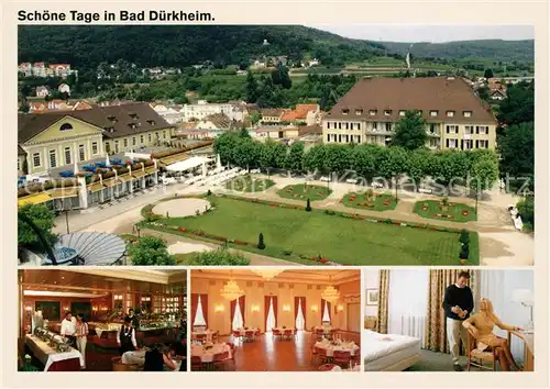 AK / Ansichtskarte Bad Duerkheim Kurpark Hotel Speisesaal Festsaal Zimmer Kat. Bad Duerkheim