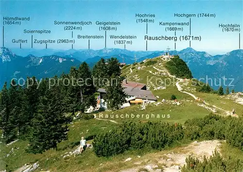 AK / Ansichtskarte Ruhpolding Berggaststaette Rauschberghaus Kat. Ruhpolding