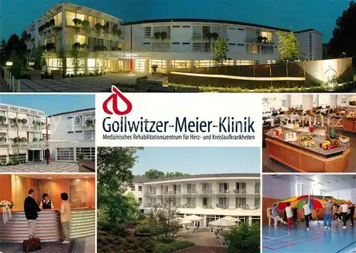 AK / Ansichtskarte Bad Oeynhausen Gollwitzer Meier Klinik Rezeption Speisesaal Gymnastikgruppe Kat. Bad Oeynhausen