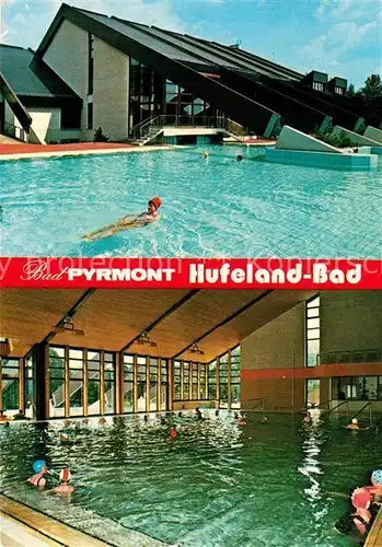 AK / Ansichtskarte Bad Pyrmont Hufeland Bad Frei und Hallenbad Kat. Bad Pyrmont