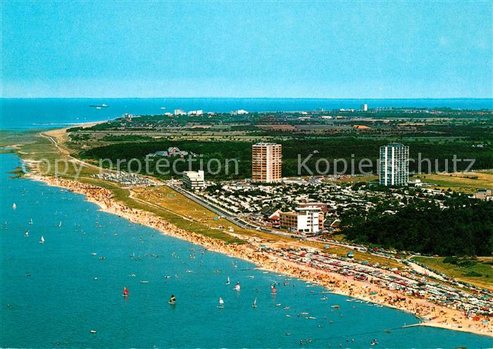 AK / Ansichtskarte Cuxhaven Sahlenburg Nordseebad Fliegeraufnahme Nr