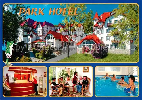 AK / Ansichtskarte Bad Flinsberg Swieradow Zdroj Park Hotel Rezeption Hallenbad Kat. 