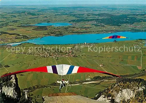 AK / Ansichtskarte Tegelberg Drachenflieger Panorama Kat. Schwangau