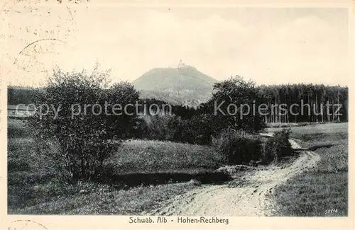 AK / Ansichtskarte Hohenrechberg Landschaftspanorama Schwaebische Alb Kat. Schwaebisch Gmuend