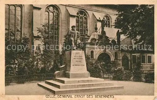 AK / Ansichtskarte Celle Niedersachsen Denkmal Ernst des Bekenners Statue Kat. Celle