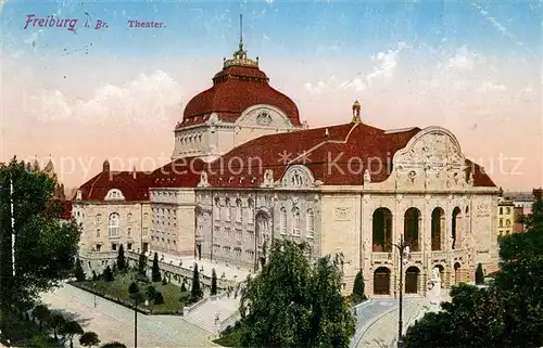 AK / Ansichtskarte Freiburg Breisgau Theater Kat. Freiburg im Breisgau