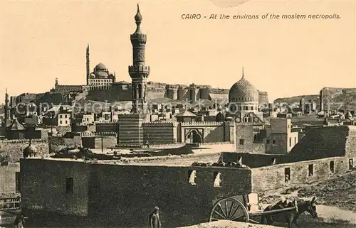 AK / Ansichtskarte Cairo Egypt At the environs of the moslem nectropolis Kat. Cairo