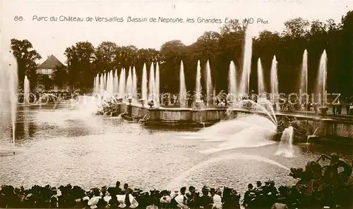 AK / Ansichtskarte Versailles Yvelines Parc du Chateau Bassin de Neptune les grandes eaux Kat. Versailles