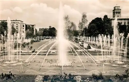 AK / Ansichtskarte Karlsruhe Baden Wasserspiele Festplatz