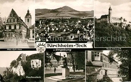 AK / Ansichtskarte Kirchheim Teck Teck Schloss Kriegerdenkmal Kat. Kirchheim unter Teck