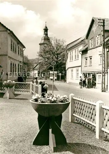 AK / Ansichtskarte Tabarz Rathausstrasse in Cabarz Kat. Tabarz Thueringer Wald