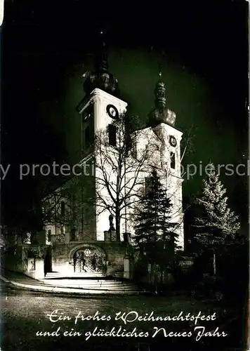 AK / Ansichtskarte Donaueschingen Stadtkirche zu Weihnachten Kat. Donaueschingen