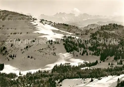 AK / Ansichtskarte Steibis Oberstaufen Fliegeraufnahme Berggasthaus Falkenhuette Kat. Oberstaufen