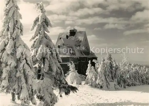 AK / Ansichtskarte Oberwiesenthal Erzgebirge Winterlandschaft Kat. Oberwiesenthal