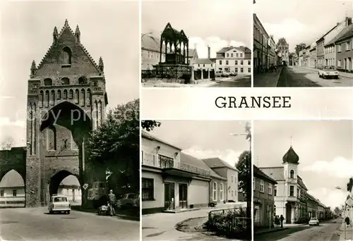 AK / Ansichtskarte Gransee Stadttor Kirche Ortsansichten Kat. Gransee