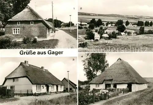 AK / Ansichtskarte Gager Schilfdachhaus Witwenhaus  Kat. Gager