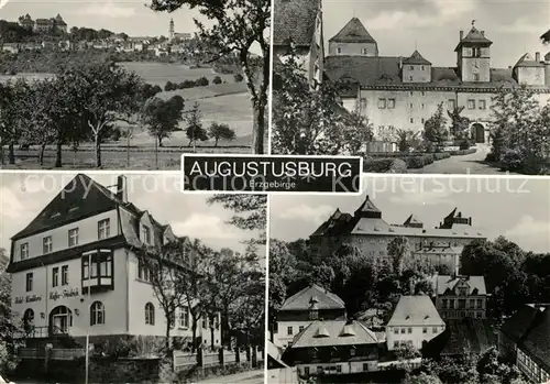 AK / Ansichtskarte Augustusburg Schloss Hotel Konditorei Kaffee Friedrich Kat. Augustusburg