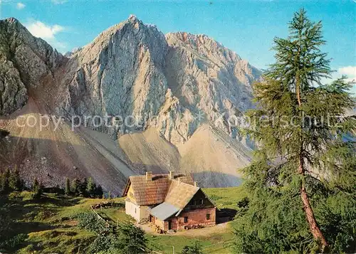 AK / Ansichtskarte Kaernten Klagenfurter Huette in den Karawanken mit Klagenfurter Spitze und Hochstuhl Kat. Villach