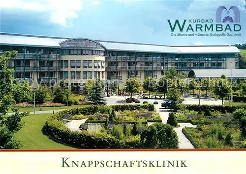 AK / Ansichtskarte Warmbad Wolkenstein Knappschaftsklinik Eingang Parkanlage Kat. Wolkenstein