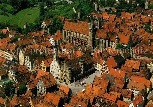 AK / Ansichtskarte Rothenburg Tauber Fliegeraufnahme Kat. Rothenburg ob der Tauber