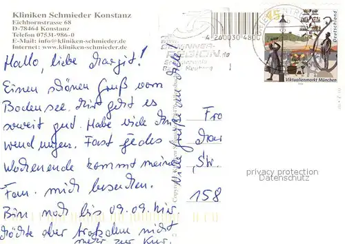 AK / Ansichtskarte Konstanz Bodensee Schmieder Kliniken Fliegeraufnahme Kat. Konstanz