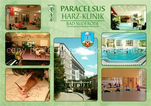 AK / Ansichtskarte Bad Suderode Paracelsus Harz Klinik Hallenbad Gymnastik Details Kat. Bad Suderode