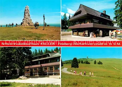 AK / Ansichtskarte Feldberg Schwarzwald Schwarzwaldkaufhaus Faller Bismarckdenkmal Kat. Feldberg (Schwarzwald)