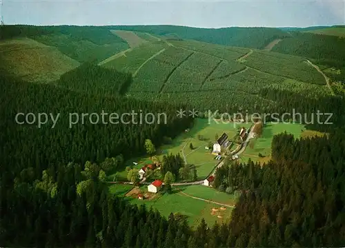 AK / Ansichtskarte Festenburg Clausthal Zellerfeld Waldgaststaette Gruene Tanne Fliegeraufnahme Kat. Clausthal Zellerfeld