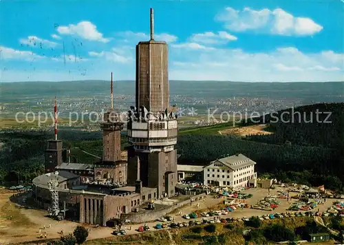 AK / Ansichtskarte Grosser Feldberg Taunus Fliegeraufnahme mit Fernseh UKW und Fernmeldeturm Kat. Schmitten