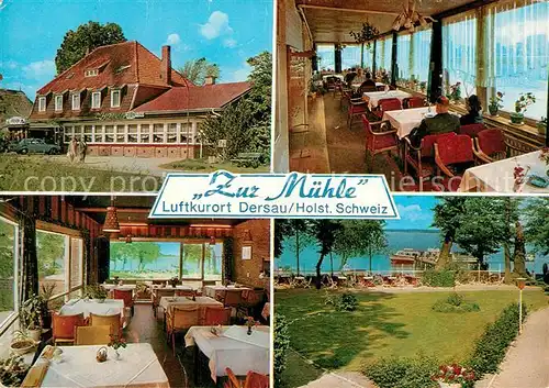 AK / Ansichtskarte Dersau Hotel Pension Zur Muehle Gastraeume Park Kat. Dersau