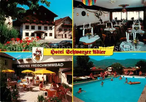AK / Ansichtskarte Pfaffenhofen Tirol Hotel Schwarzer Adler Kat. Pfaffenhofen