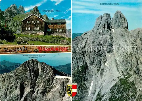 AK / Ansichtskarte Bischofsmuetze Hofpuerglhuette Hoher Dachstein  Kat. Ramsau am Dachstein