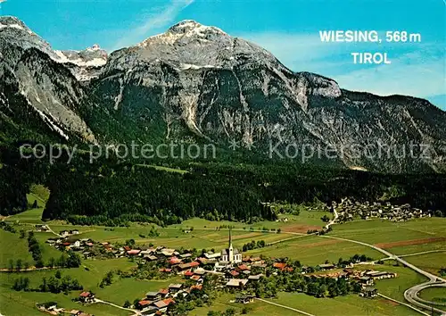 AK / Ansichtskarte Wiesing Tirol Rofangebirge Sonnwendjoch Fliegeraufnahme Kat. Wiesing Schwaz