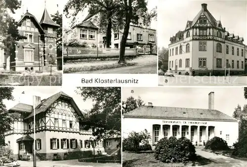 AK / Ansichtskarte Bad Klosterlausnitz Villa Dora Kurheim Am Buchberg FDGB Erholungsheim Sanatorien Kat. Bad Klosterlausnitz
