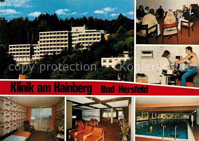 Klinik Am Hainberg Bad Hersfeld Erfahrungen AK / Ansichtskarte Bad_Hersfeld Klinik am Hainberg Gaststube Ergometer