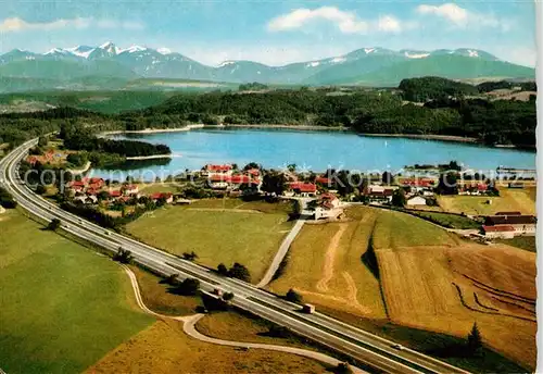 AK / Ansichtskarte Seeham Campingplatz Seehamer See Autobahn Muenchen Salzburg Wendelstein Kat. Seeham