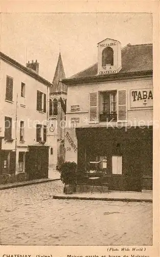 AK / Ansichtskarte Chatenay sur Seine Maison natale et buste de Voltaire Monument Kat. Chatenay sur Seine