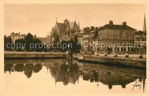 AK / Ansichtskarte Troyes Aube Quai des Comtes de Champagne Prefecture Eglise St Urbain Kat. Troyes