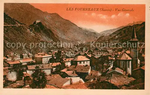 AK / Ansichtskarte Fourneaux Savoie Vue generale Eglise Montagnes Kat. Fourneaux