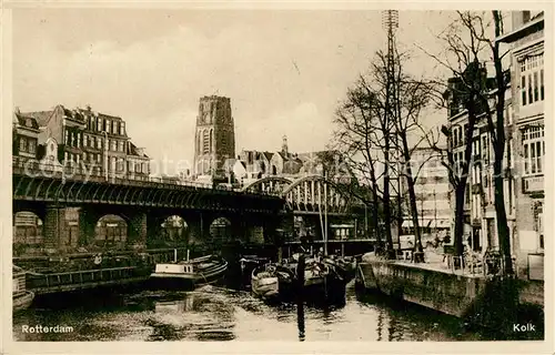 AK / Ansichtskarte Rotterdam Kolk Kanal Bruecke Kat. Rotterdam